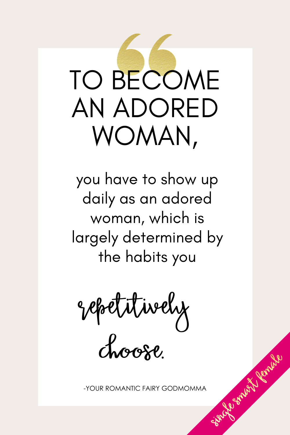 adored woman habits